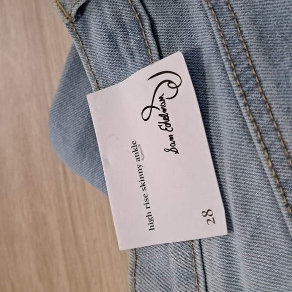NWT SAM EDELMAN HIGH RISE SKINNY ANKLE JEAN - Picture 6 of 6